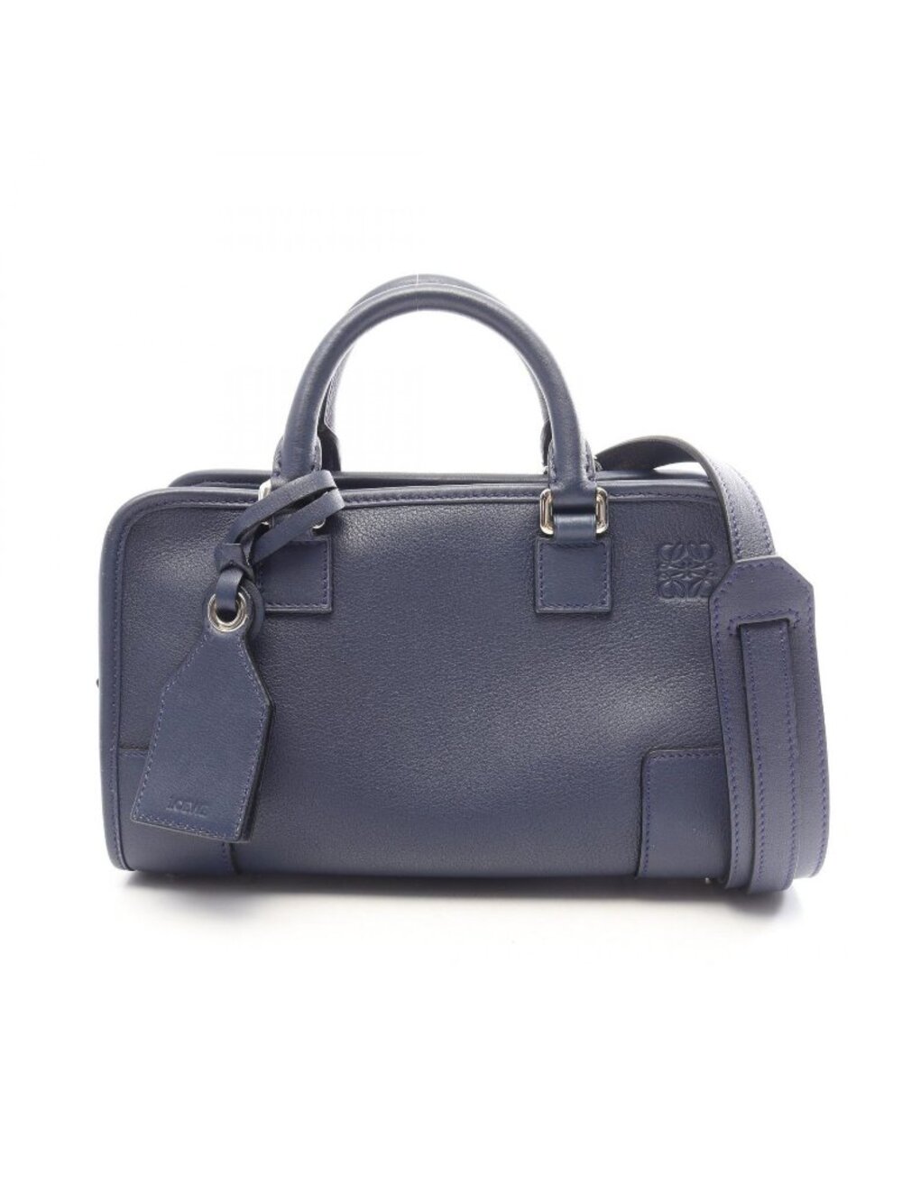 Loewe Handbag Amazona 23 2-Way Navy Leather
